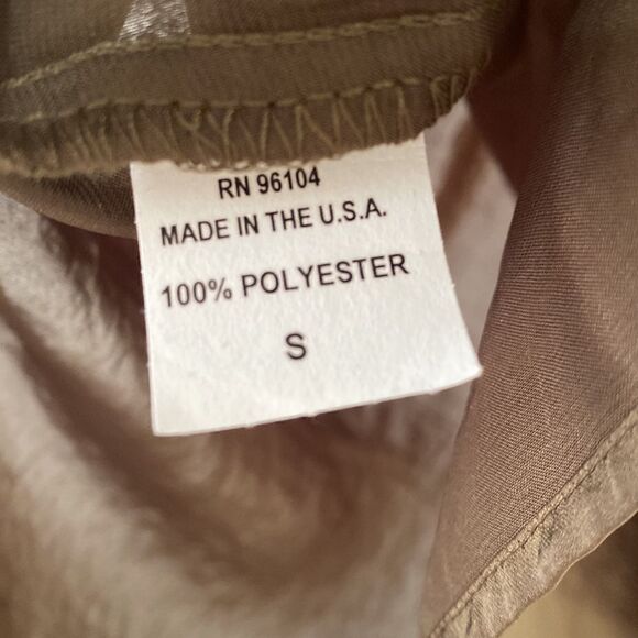 tutu & lili blouse brown short sleeve small polyester - Picture 5 of 6